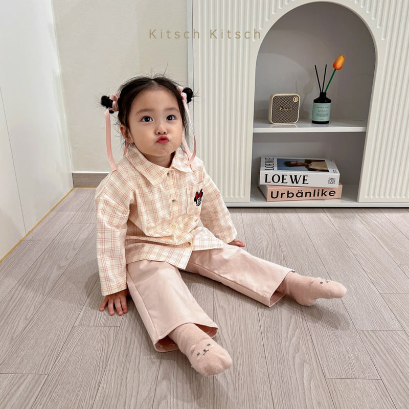 Kitsch Kitsch - Korean Children Fashion - #kidsstore - D Check Shirt - 5