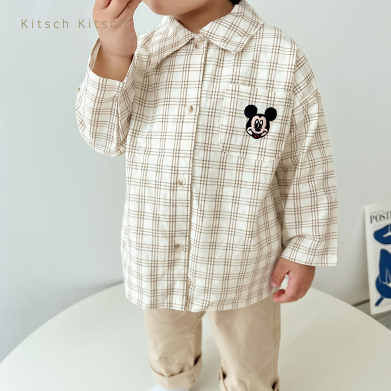 Kitsch Kitsch - Korean Children Fashion - #littlefashionista - D Check Shirt - 8