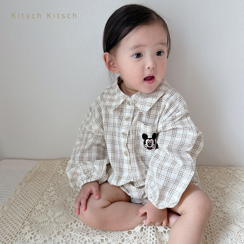 Kitsch Kitsch - Korean Children Fashion - #prettylittlegirls - D Check Suit - 5