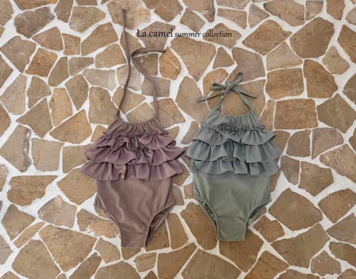 La Camel - Korean Baby Fashion - #onlinebabyshop - Frill Swimwear - 4