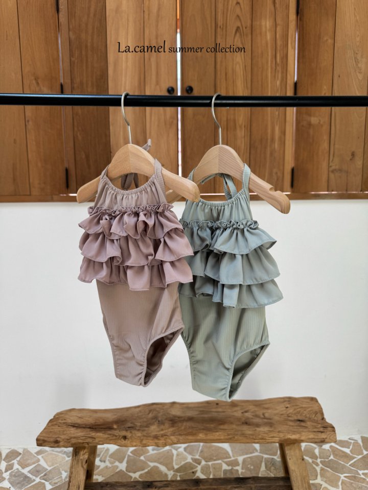 La Camel - Korean Baby Fashion - #babyboutique - Frill Swimwear - 5