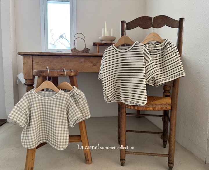 La Camel - Korean Baby Fashion - #babyboutique - Mono Set - 4