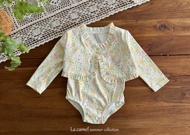 La Camel - Korean Baby Fashion - #babyboutiqueclothing - Marigold Swimwear - 2