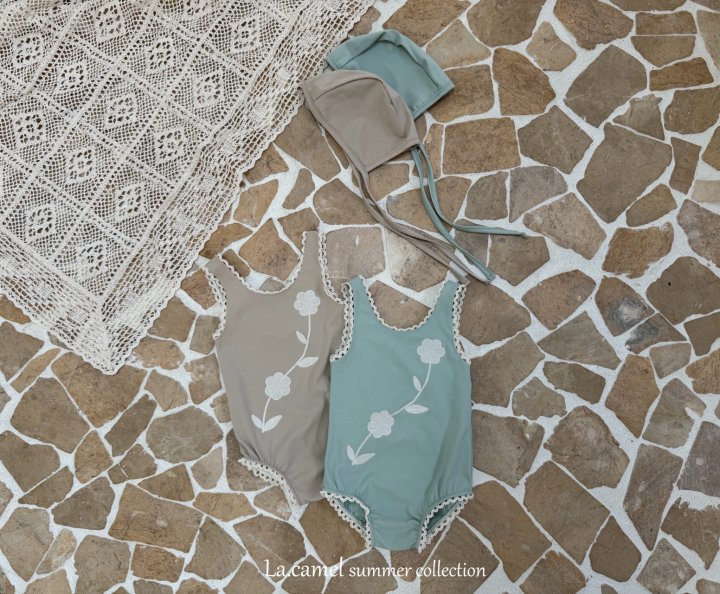 La Camel - Korean Baby Fashion - #babyfashion - Daisy Swimhat - 4