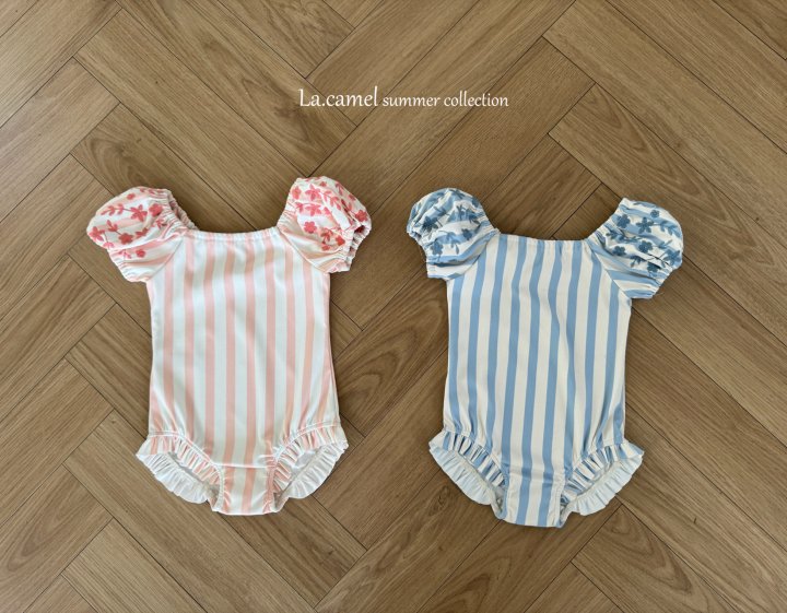 La Camel - Korean Baby Fashion - #babyfever - Coco stripe Swimwear