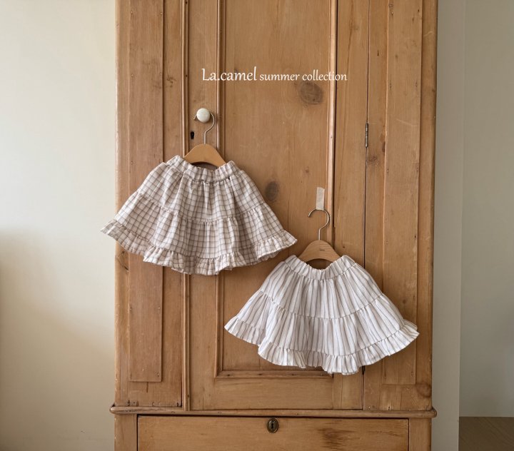 La Camel - Korean Baby Fashion - #babylifestyle - Latte Skirt