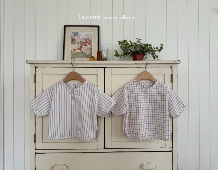 La Camel - Korean Baby Fashion - #babyoninstagram - Latte Shirt