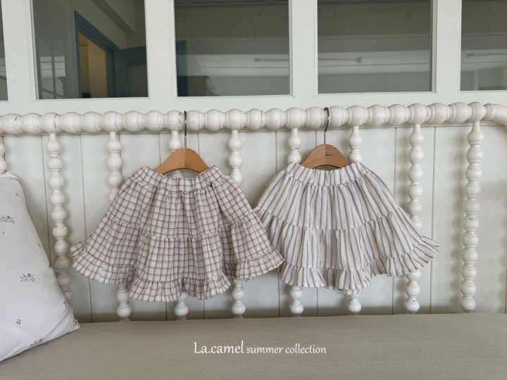 La Camel - Korean Baby Fashion - #babyootd - Latte Skirt - 4