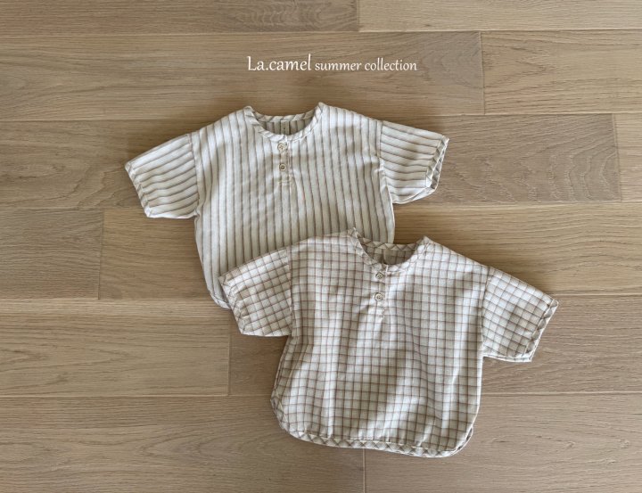 La Camel - Korean Baby Fashion - #babyoutfit - Latte Shirt - 4