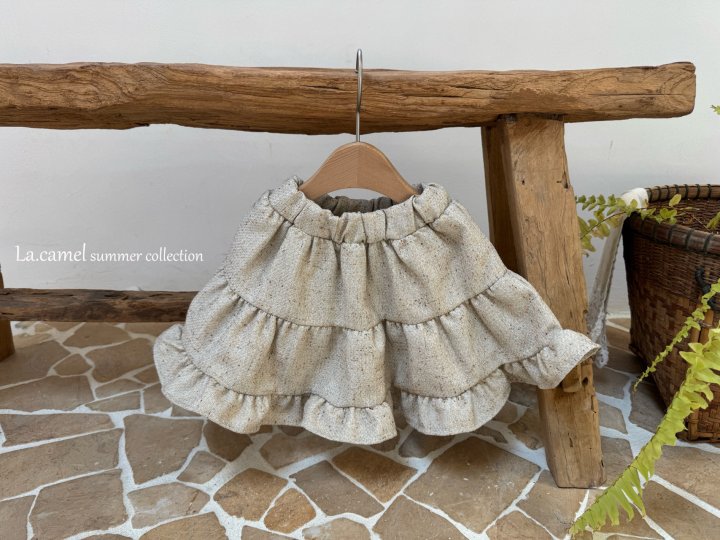 La Camel - Korean Baby Fashion - #babywear - Tweed Skirt