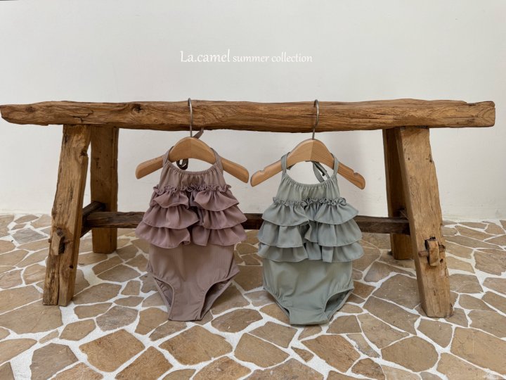 La Camel - Korean Baby Fashion - #babywear - Frill Swimwear