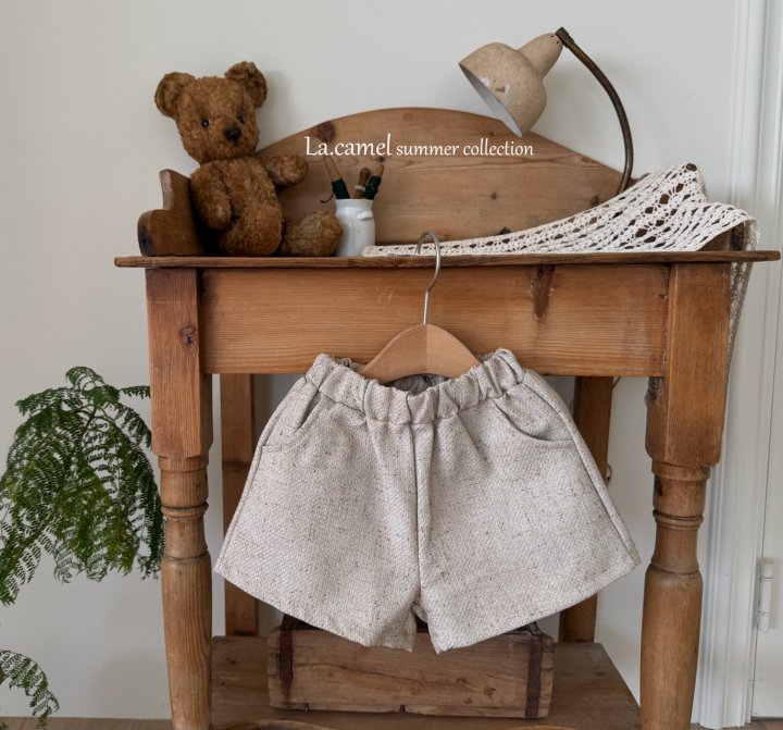 La Camel - Korean Baby Fashion - #onlinebabyboutique - Tweed Pants