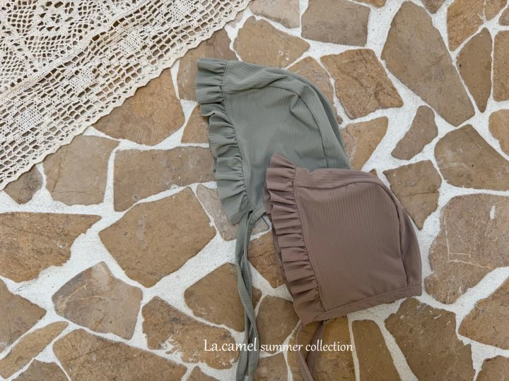 La Camel - Korean Baby Fashion - #onlinebabyboutique - Frill Swimhat - 3