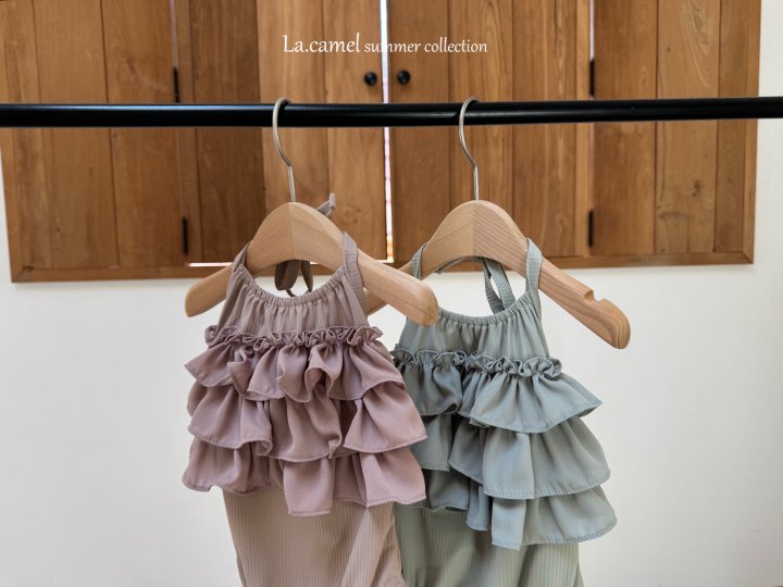 La Camel - Korean Baby Fashion - #onlinebabyboutique - Frill Swimwear - 2