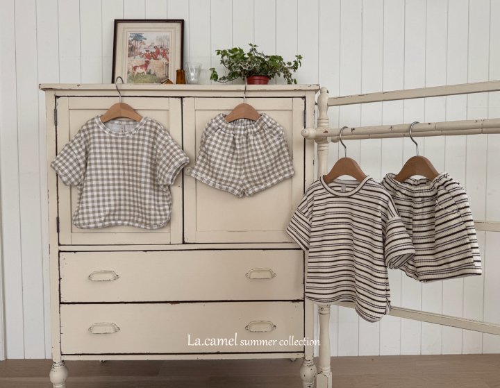 La Camel - Korean Baby Fashion - #onlinebabyshop - Mono Set