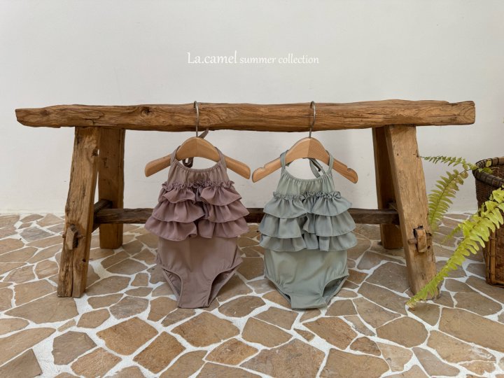 La Camel - Korean Baby Fashion - #onlinebabyshop - Frill Swimwear - 3