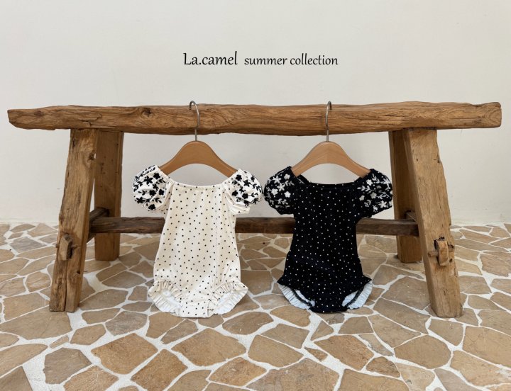 La Camel - Korean Baby Fashion - #onlinebabyshop - Coco Dot Swimwear - 3