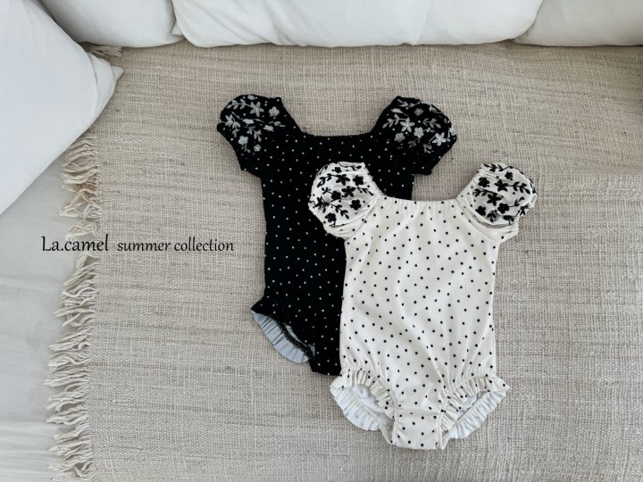 La Camel - Korean Baby Fashion - #onlinebabyshop - Coco Dot Swimwear - 4