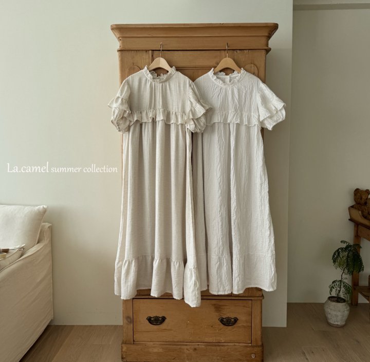 La Camel - Korean Women Fashion - #vintageinspired - Rosa Adulit One-piece