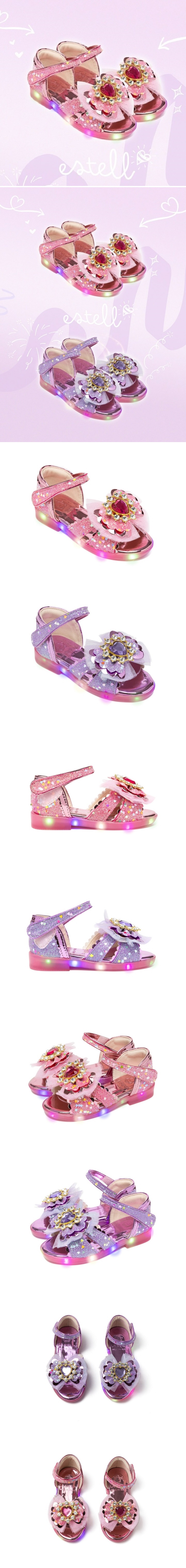 La Stella - Korean Children Fashion - #Kfashion4kids - Estelle Sandals LED