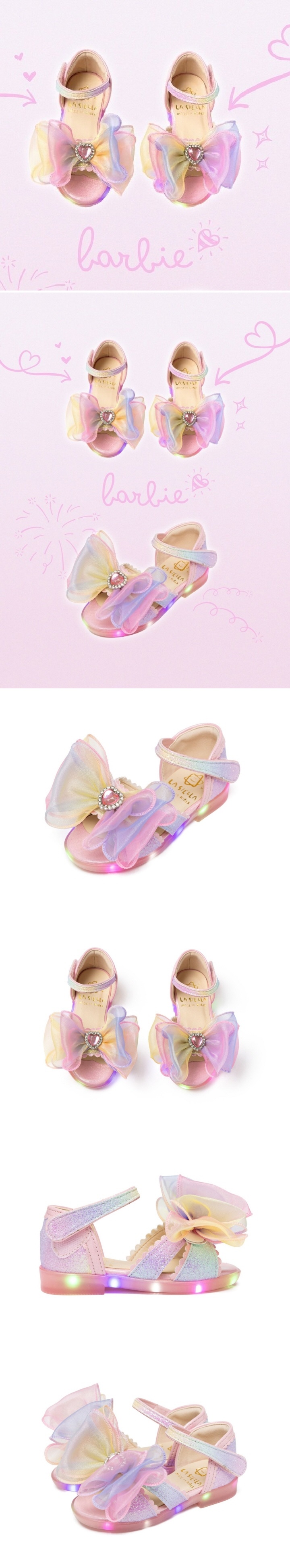 La Stella - Korean Children Fashion - #kidsstore - Barbie Sandals LED