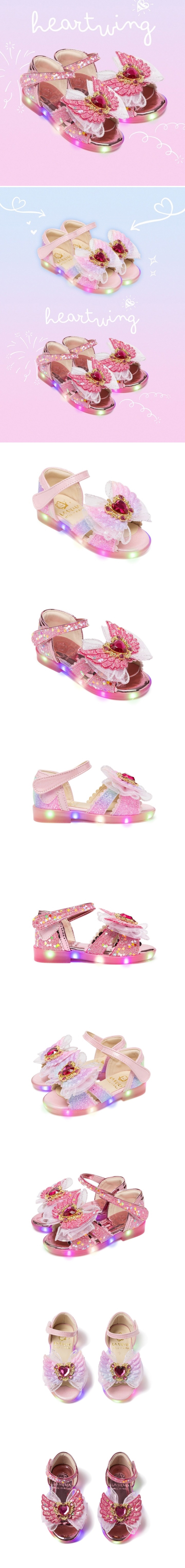 La Stella - Korean Children Fashion - #minifashionista - Heart Wing LED
