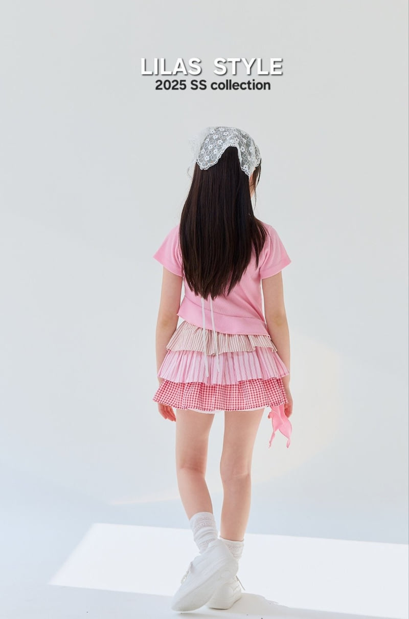 Lilas - Korean Children Fashion - #Kfashion4kids - Triple Check Skirt - 2