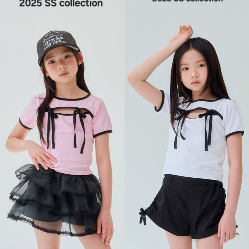 Lilas - Korean Children Fashion - #childofig - Nana Ribbon Tee