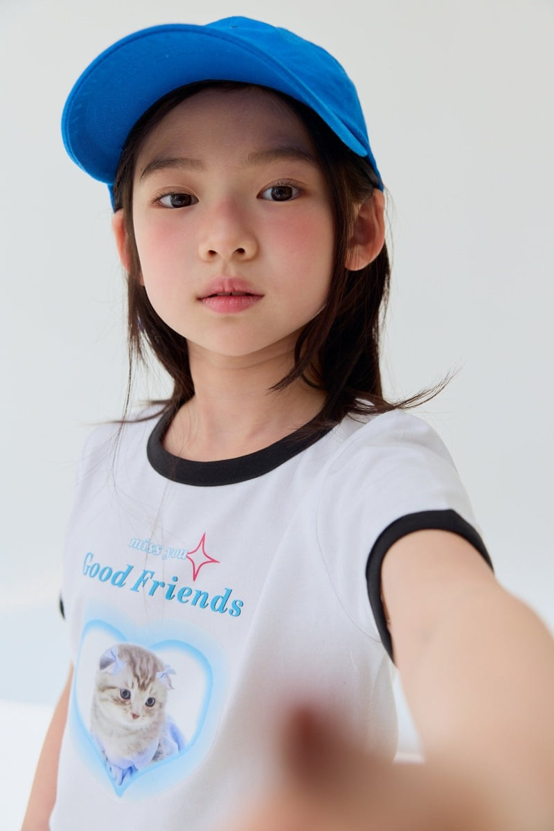 Lilas - Korean Children Fashion - #childofig - Heart Cat Tee - 10