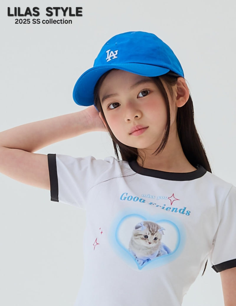 Lilas - Korean Children Fashion - #childofig - Heart Cat Tee - 11