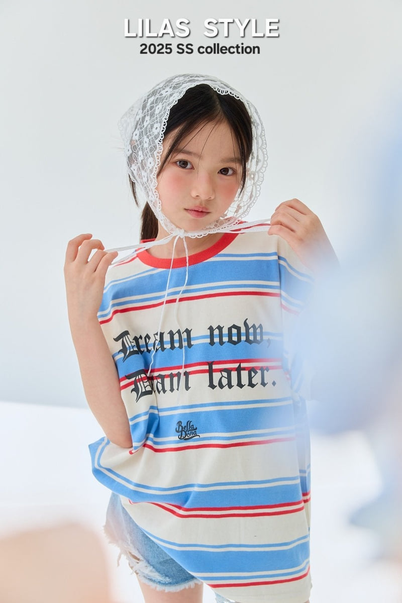 Lilas - Korean Children Fashion - #childrensboutique - Dream Stripe Tee - 5