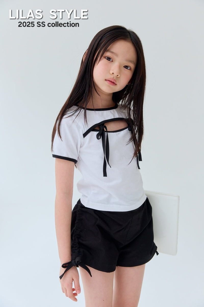 Lilas - Korean Children Fashion - #childrensboutique - Nana Ribbon Tee - 2
