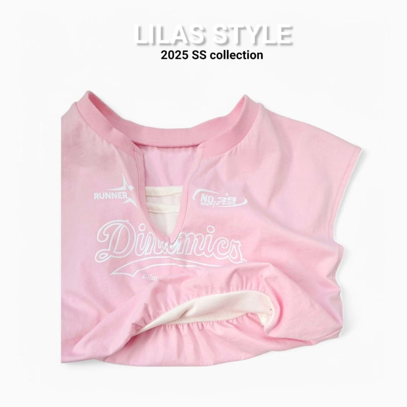 Lilas - Korean Children Fashion - #childrensboutique - Rhythm Sleeveless Tee - 4