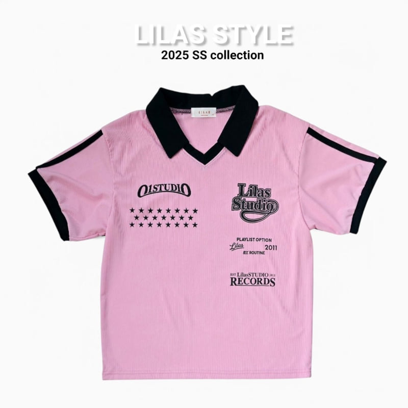 Lilas - Korean Children Fashion - #designkidswear - Collar Long Tee - 12
