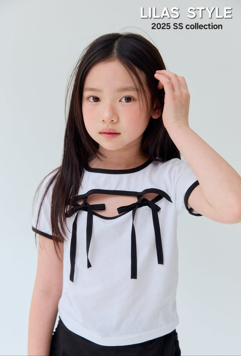 Lilas - Korean Children Fashion - #fashionkids - Nana Ribbon Tee - 5