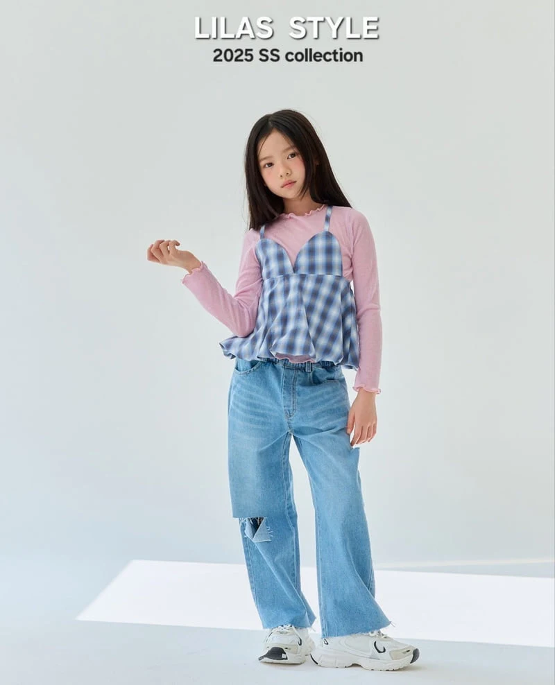 Lilas - Korean Children Fashion - #fashionkids - Denim Pants - 2