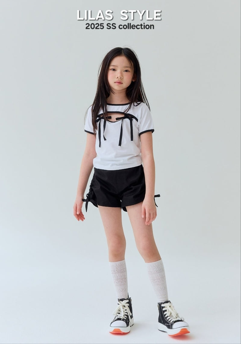 Lilas - Korean Children Fashion - #kidsshorts - Nana Ribbon Tee - 6