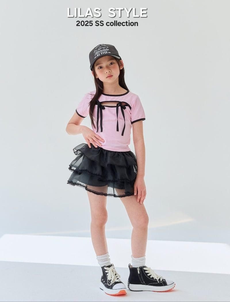 Lilas - Korean Children Fashion - #kidsstore - Nana Ribbon Tee - 7