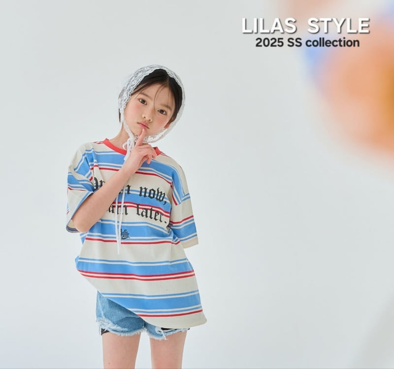 Lilas - Korean Children Fashion - #kidsstore - Unique Blue Short Pants - 3