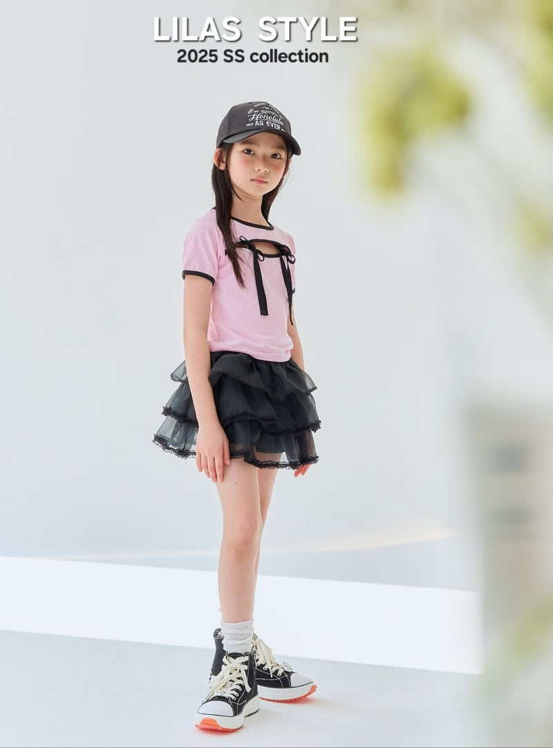 Lilas - Korean Children Fashion - #kidzfashiontrend - Nana Ribbon Tee - 8