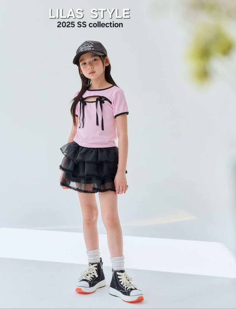 Lilas - Korean Children Fashion - #littlefashionista - Nana Ribbon Tee - 10