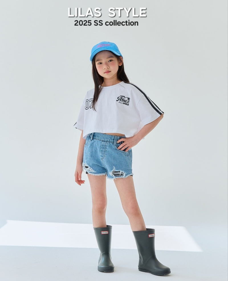 Lilas - Korean Children Fashion - #littlefashionista - Seven Crop Tee - 3