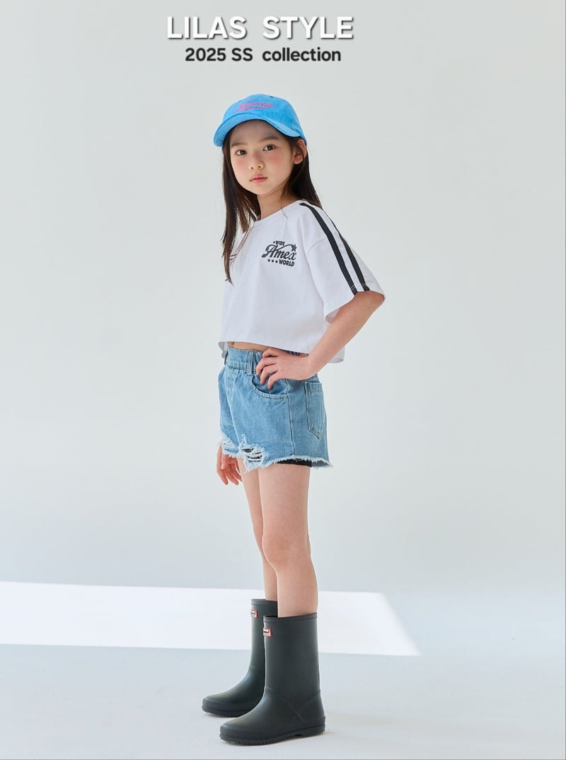 Lilas - Korean Children Fashion - #littlefashionista - Seven Crop Tee - 4