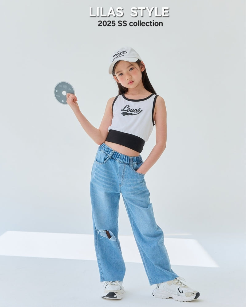 Lilas - Korean Children Fashion - #magicofchildhood - Raglan So Hot Sleeveless Tee - 4
