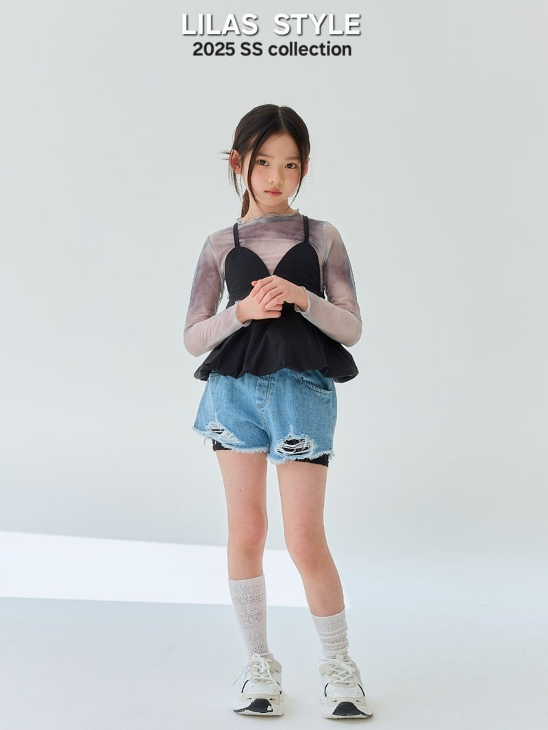 Lilas - Korean Children Fashion - #prettylittlegirls - Water Printed Mesh Tee - 3