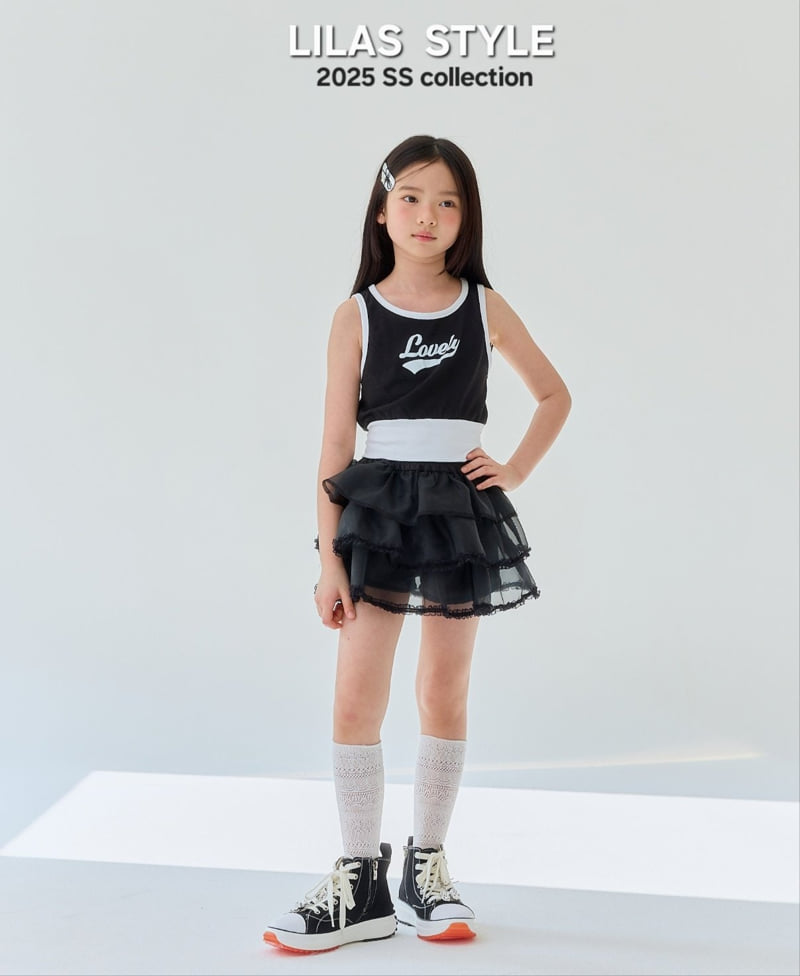 Lilas - Korean Children Fashion - #prettylittlegirls - Raglan So Hot Sleeveless Tee - 5