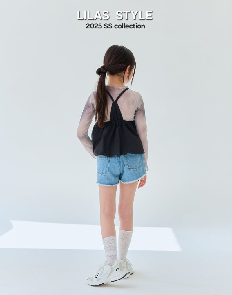 Lilas - Korean Children Fashion - #stylishchildhood - Water Printed Mesh Tee - 6