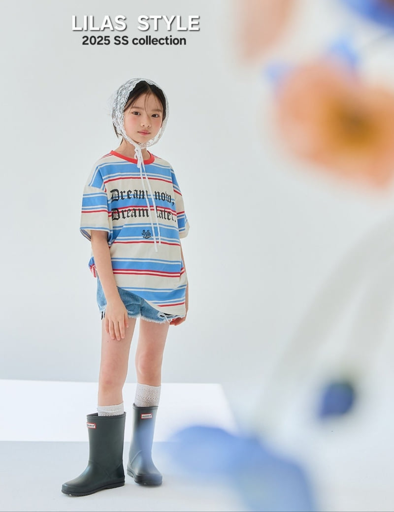 Lilas - Korean Children Fashion - #stylishchildhood - Dream Stripe Tee - 3