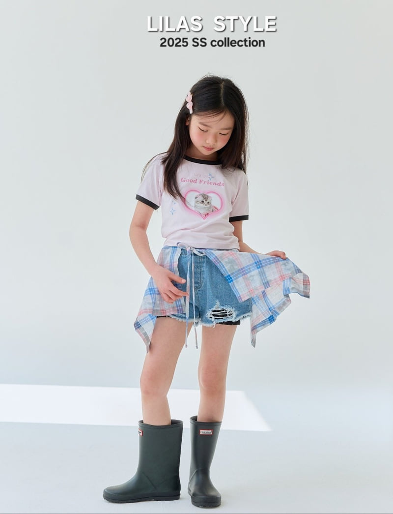 Lilas - Korean Children Fashion - #stylishchildhood - Here There Check Wrap - 10