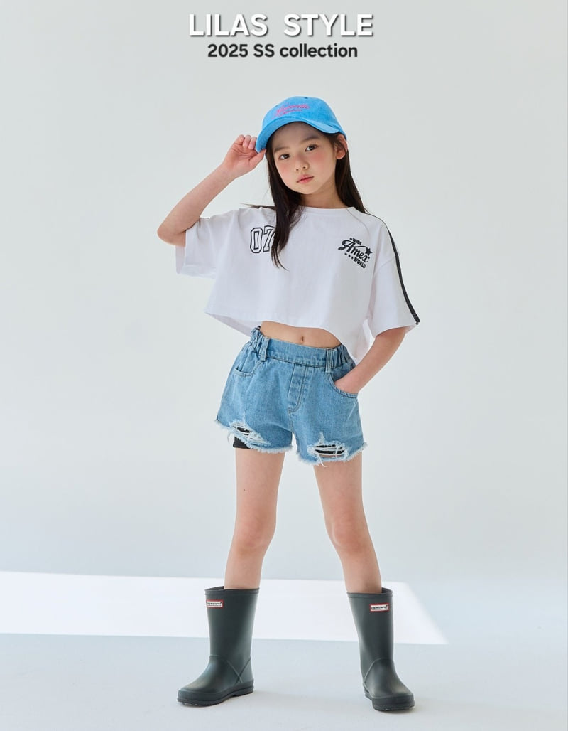 Lilas - Korean Children Fashion - #toddlerclothing - Unique Blue Short Pants - 11